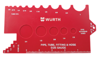 PIPE/TUBE FITTNGS SIZE GAUGE